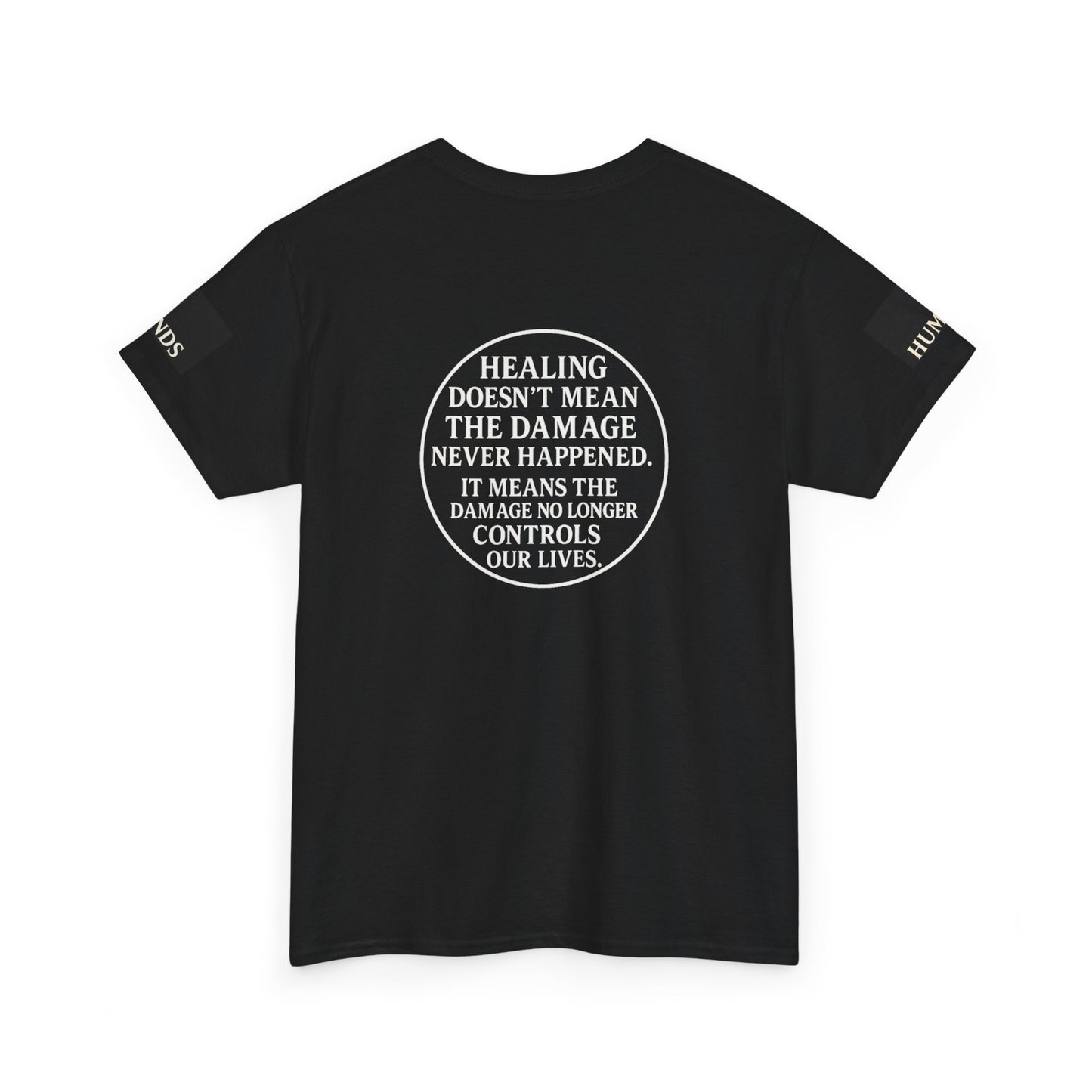 Donavan Design - Motivational Unisex Heavy Cotton Tee - "Be the Change" & Healing Message