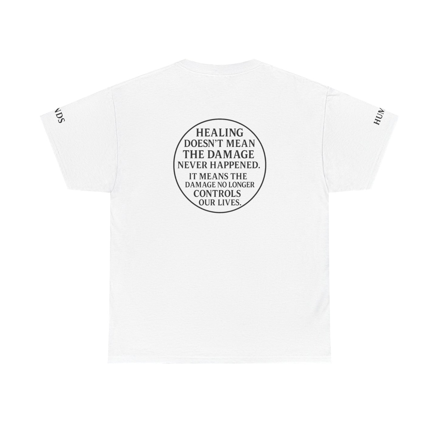 Donavan Design - Motivational Unisex Heavy Cotton Tee - "Be the Change" & Healing Message
