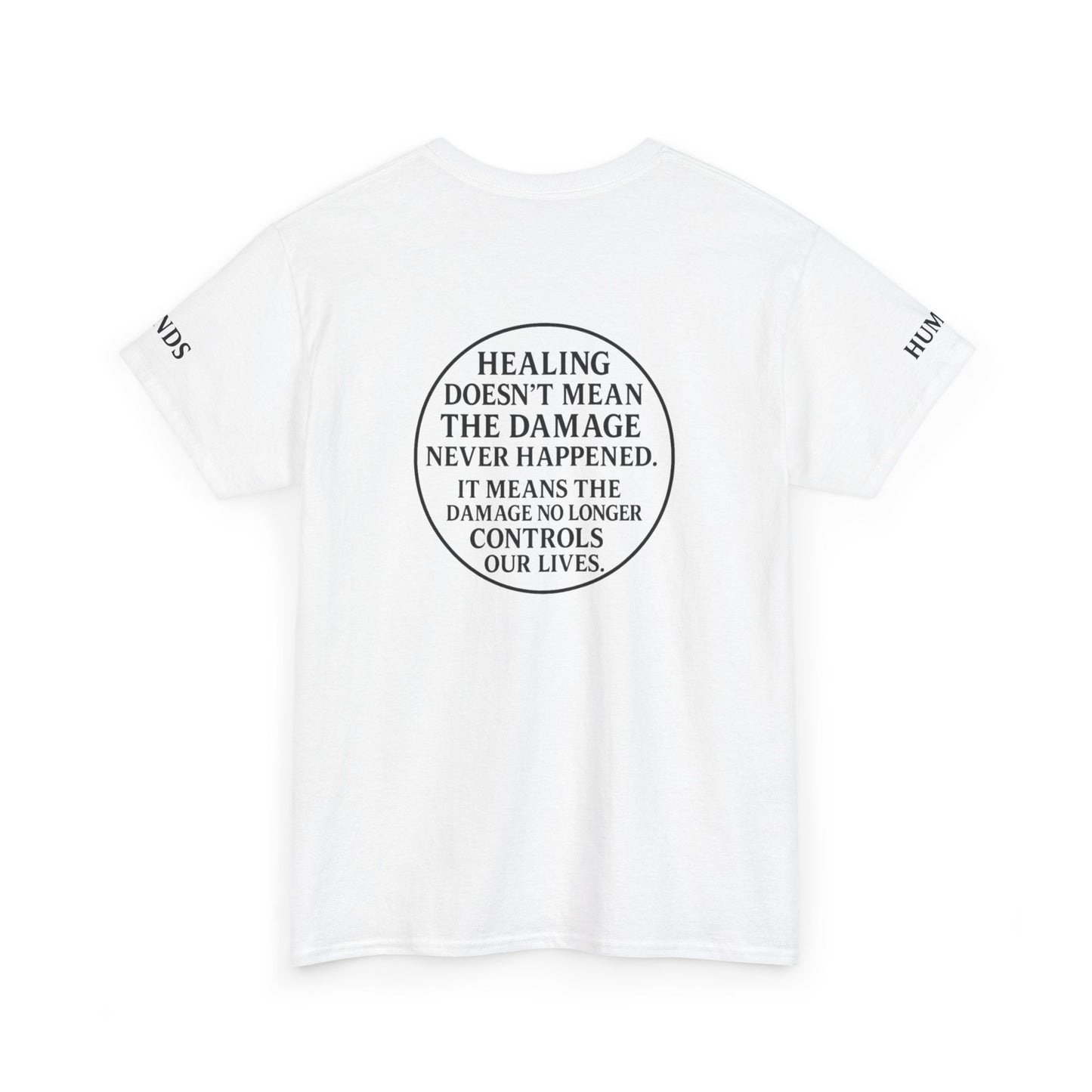 Donavan Design - Motivational Unisex Heavy Cotton Tee - "Be the Change" & Healing Message